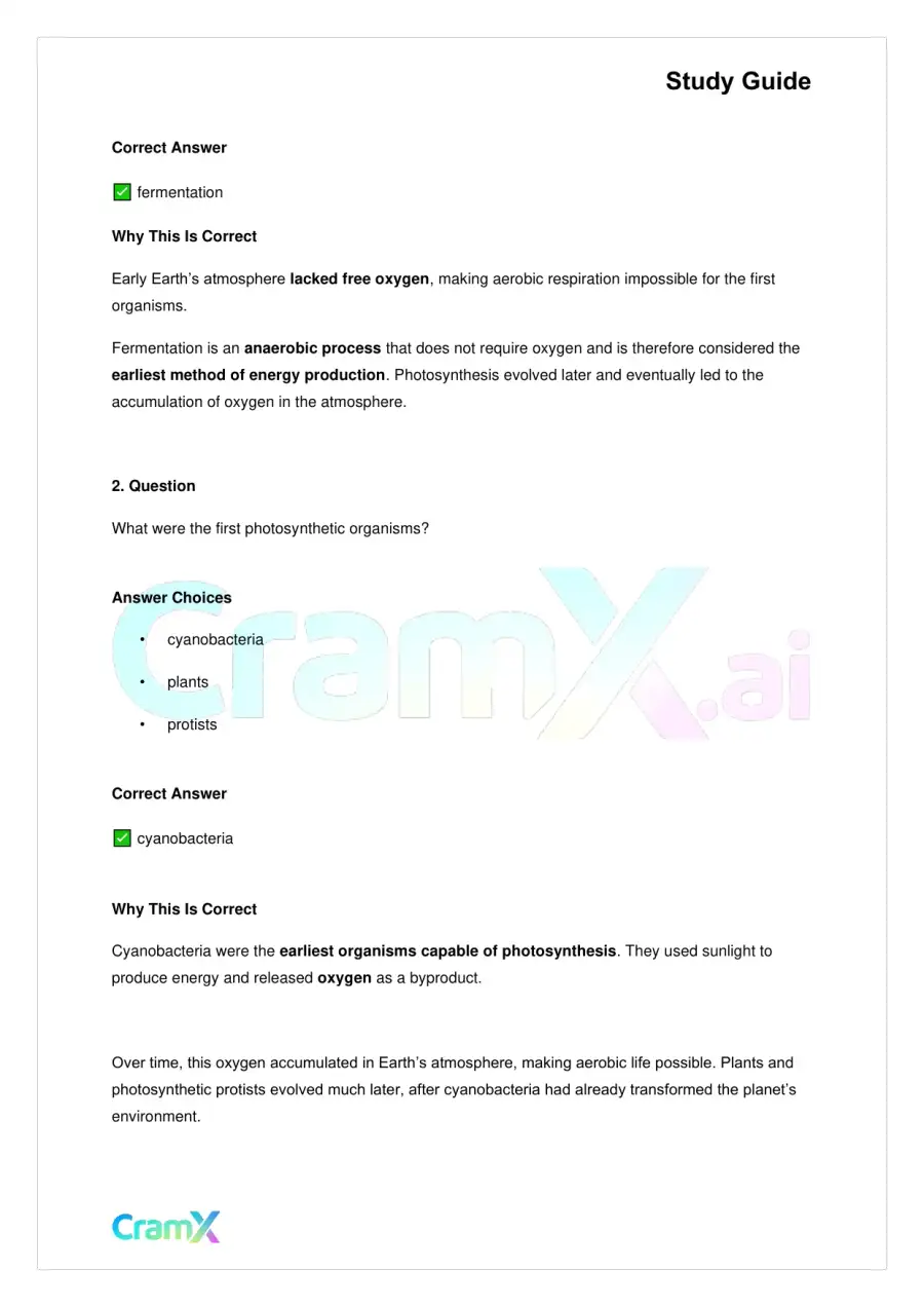 Biology - The Origin and Evolution of Life, page 6