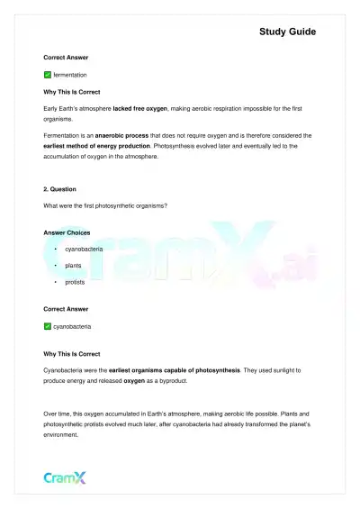 Biology - The Origin and Evolution of Life - Page 6 preview image