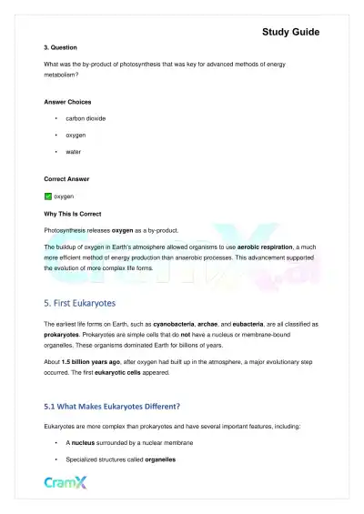 Biology - The Origin and Evolution of Life - Page 7 preview image