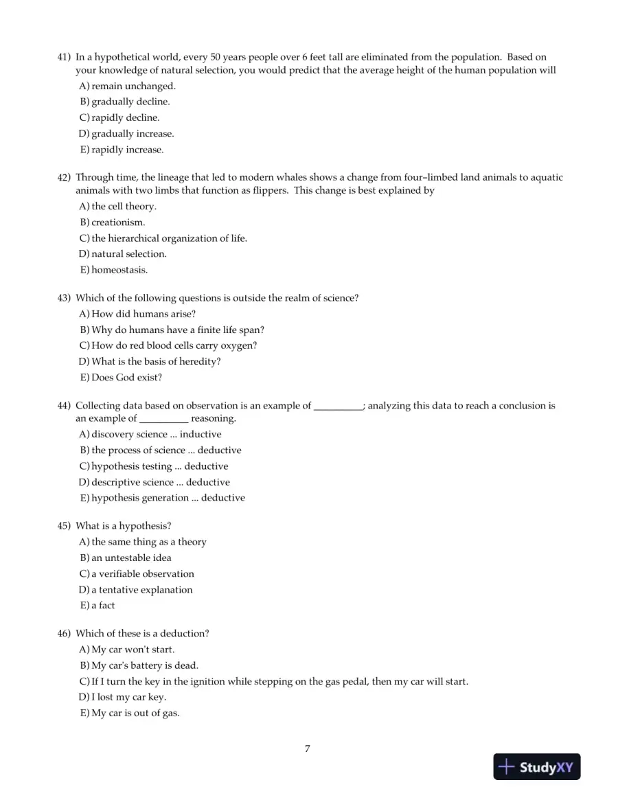 Test Bank For Biology: Concepts and Connections, 6th Edition, page 8