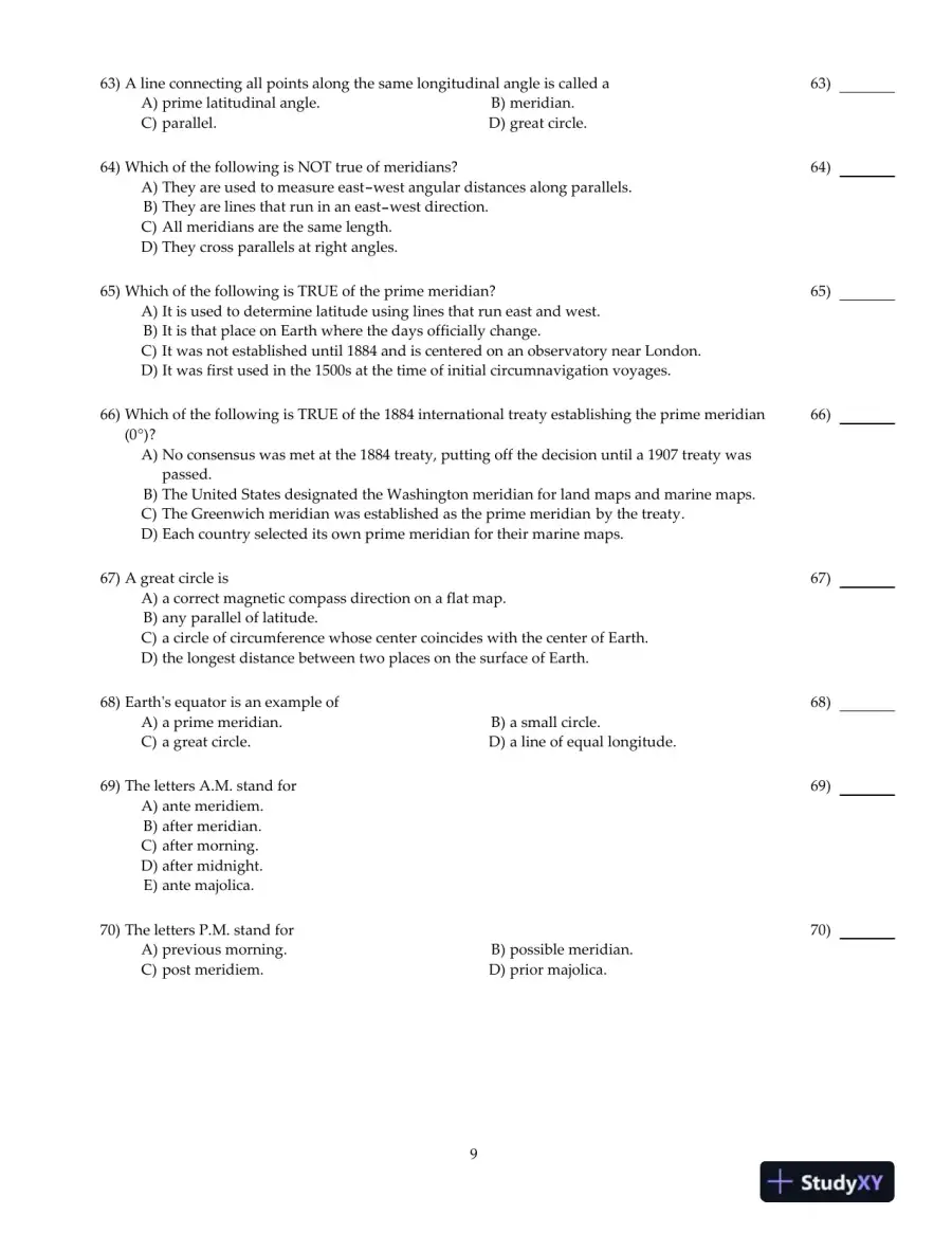 Test Bank For Elemental Geosystems, 8th Edition, page 10
