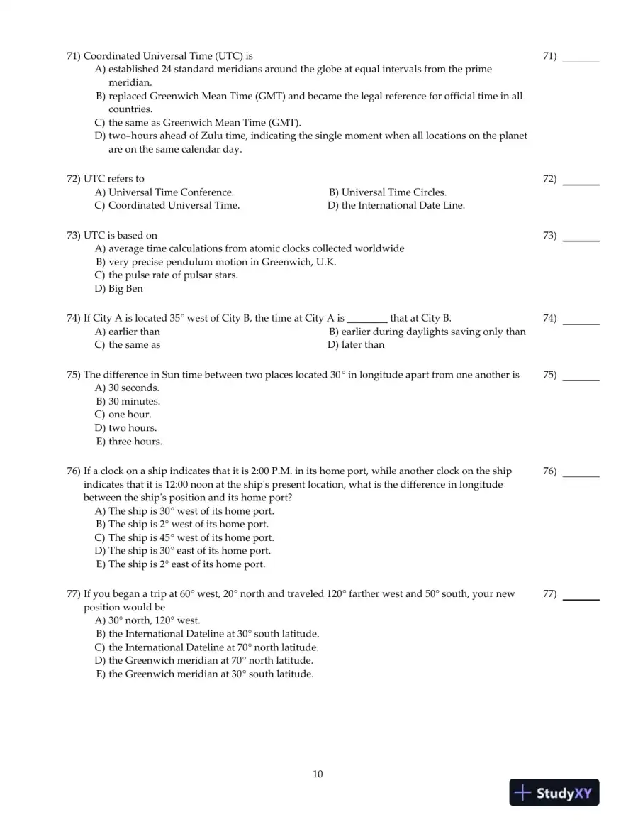Test Bank For Elemental Geosystems, 8th Edition, page 11