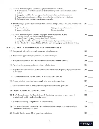 Test Bank For Elemental Geosystems, 8th Edition - Page 15 preview image