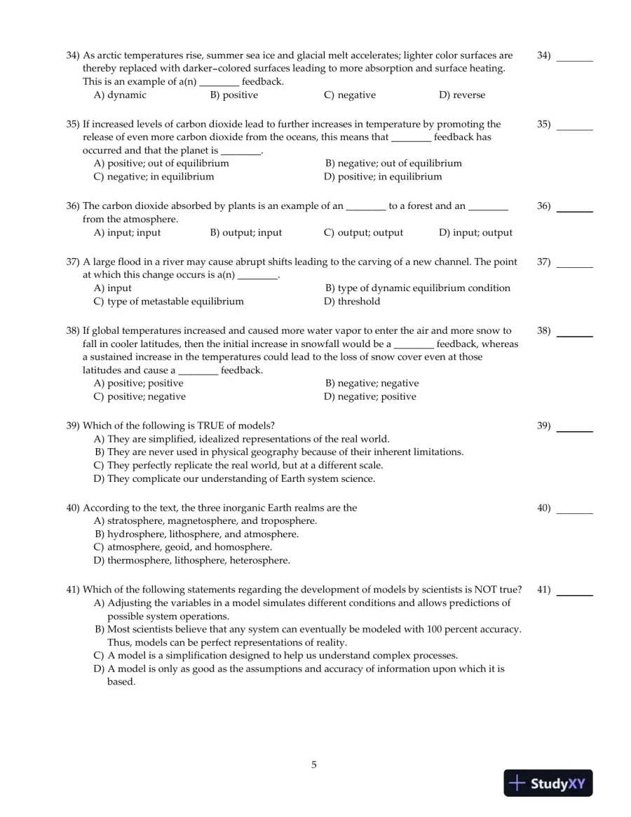 Test Bank For Elemental Geosystems, 8th Edition, page 6