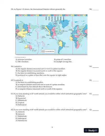 Test Bank For Elemental Geosystems, 8th Edition - Page 9 preview image