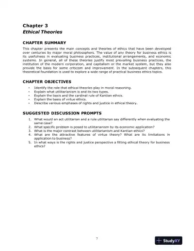 Ethics And The Conduct Of Business, 7th Edition Test Bank - Page 11 preview image