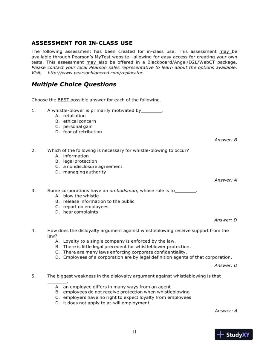 Ethics And The Conduct Of Business, 7th Edition Test Bank, page 15
