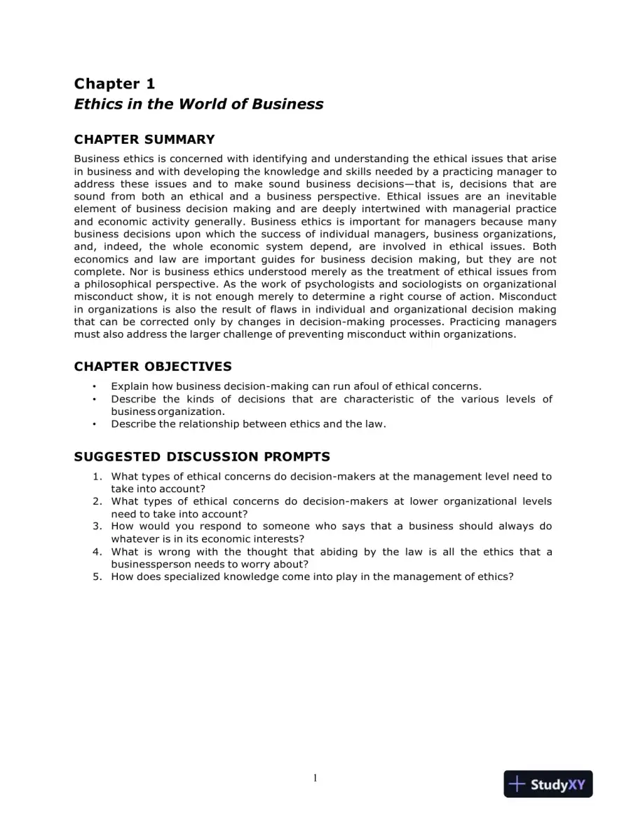 Ethics And The Conduct Of Business, 7th Edition Test Bank, page 5