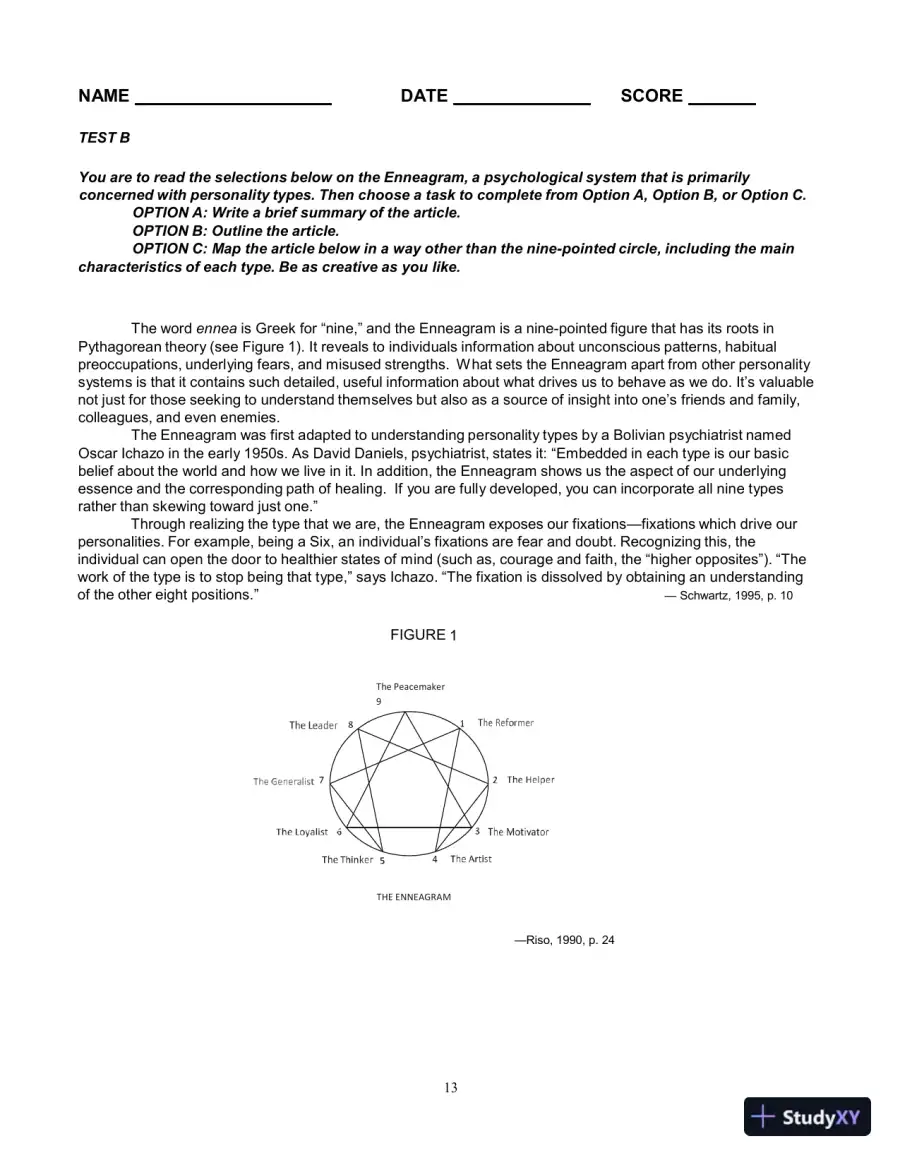 Test Bank for Breaking Through: College Reading , 12th Edition, page 16