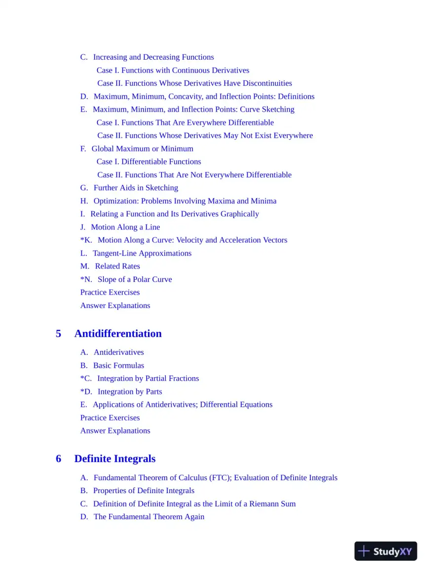 AP Calculus Premium, 2025: Prep Book with 12 Practice Tests + Comprehensive Review (2025), page 8