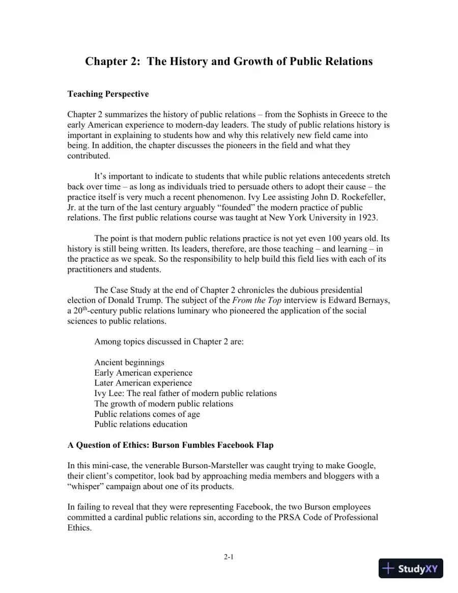 Solution Manual for The Practice of Public Relations, 14th Edition, page 11