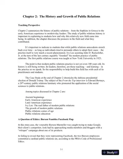 Solution Manual for The Practice of Public Relations, 14th Edition - Page 11 preview image