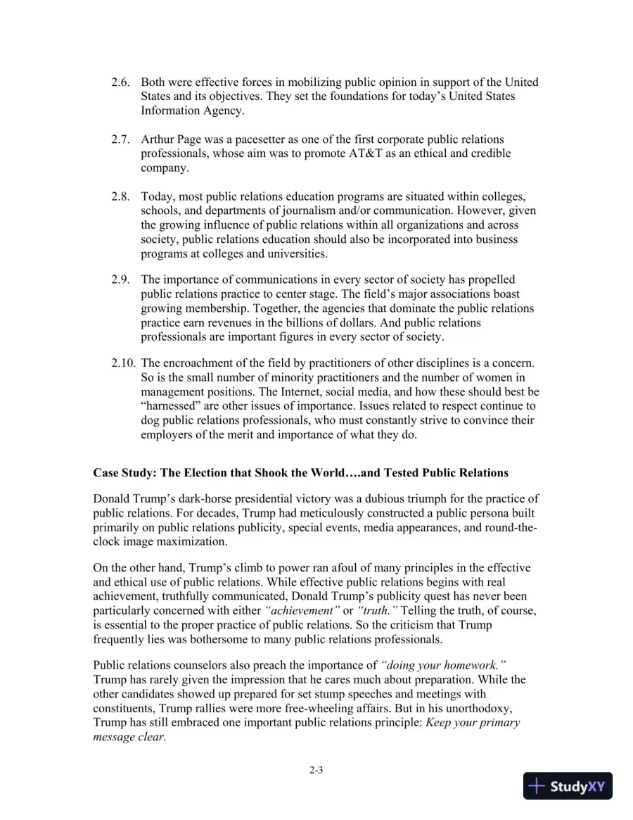 Solution Manual for The Practice of Public Relations, 14th Edition, page 13