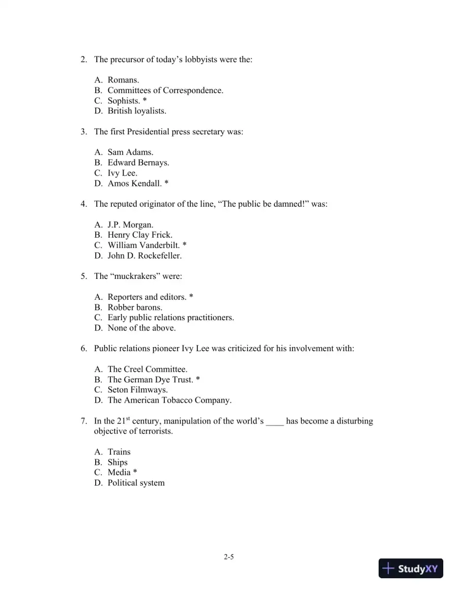 Solution Manual for The Practice of Public Relations, 14th Edition, page 15