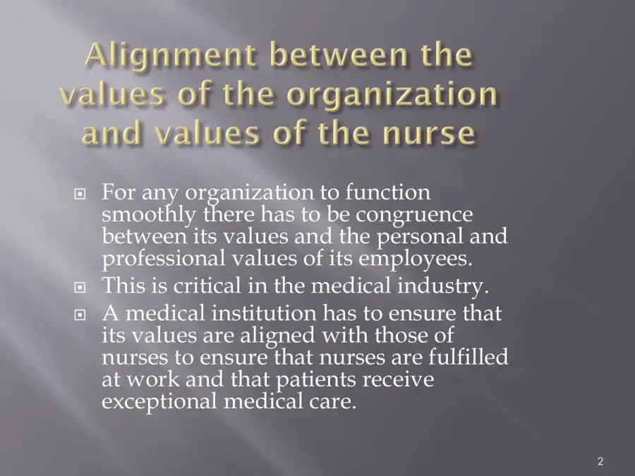 Organizational Values Presentation, page 2