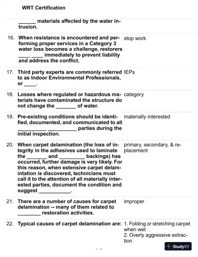 WRT Certification Practice Exam with Answers (106 Solved Questions) - Page 4 preview image