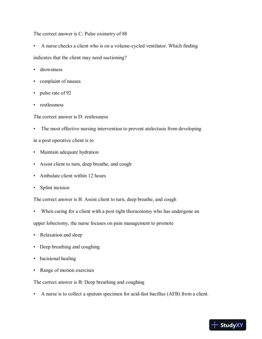 2023-2024 HESI RN Child Care Exit Exam Version 3 With Answers (160 Solved Questions), page 16