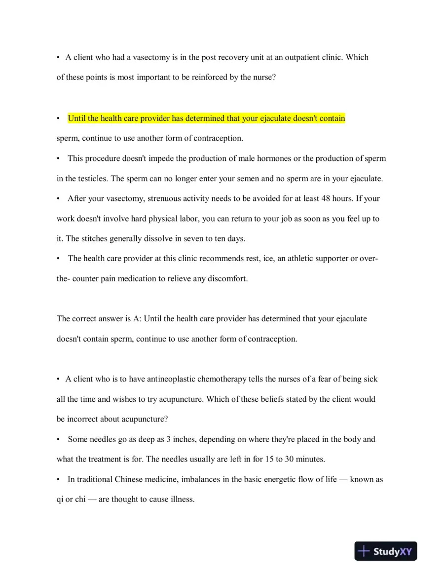 2023-2024 HESI RN Child Care Exit Exam Version 3 With Answers (160 Solved Questions), page 5