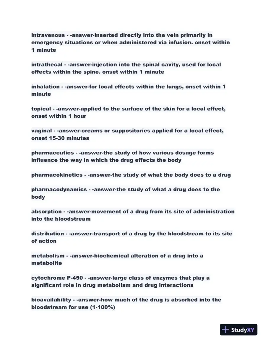 2023-2024 Portage Learning NURS251 Pharmacology Module 1-5 with Answers (366 Solved Questions), page 7