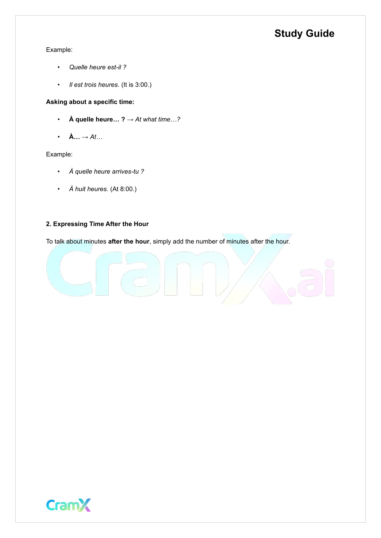 French I - Everyday Words and Phrases - Page 10 preview image