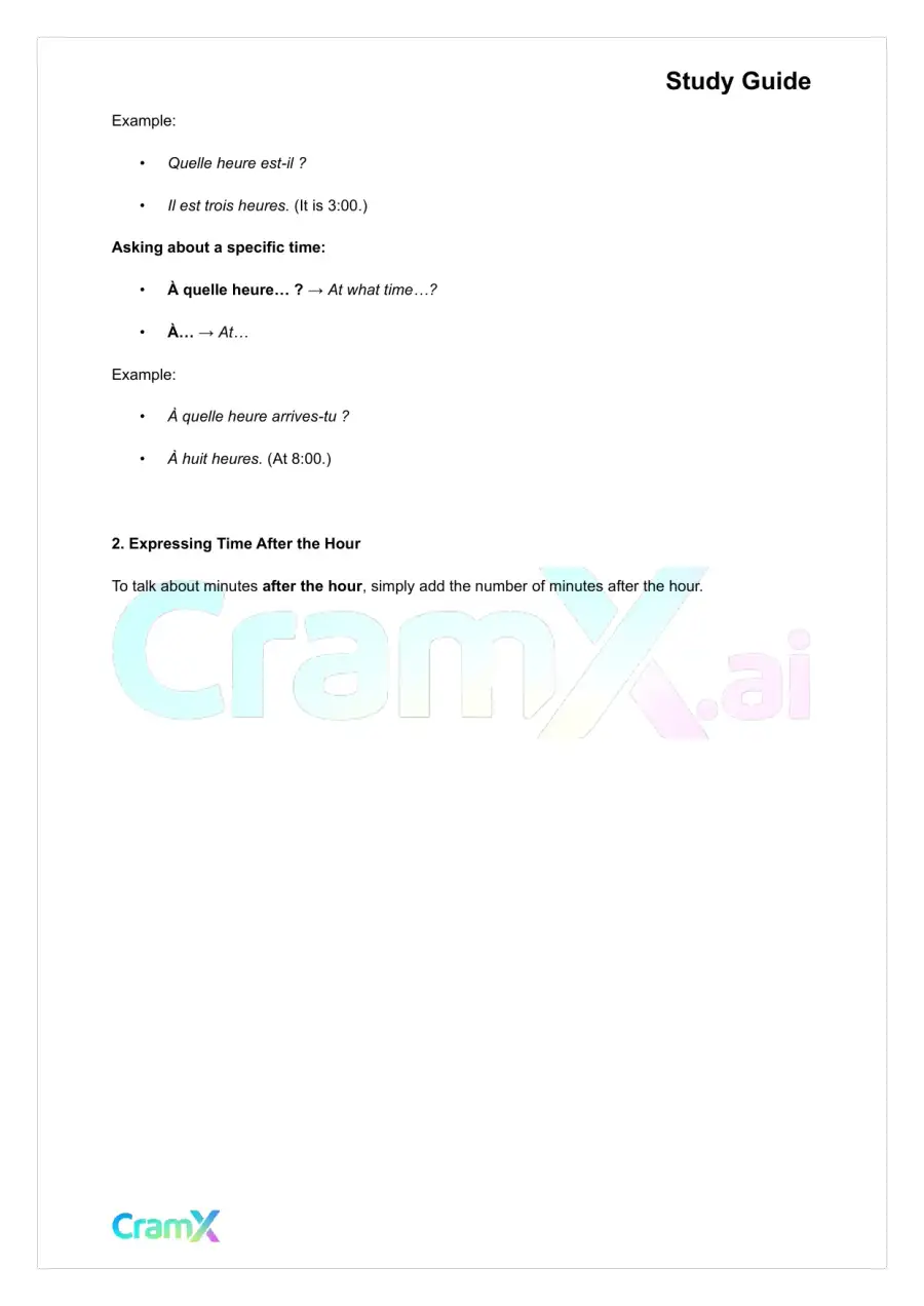 French I - Everyday Words and Phrases, page 10