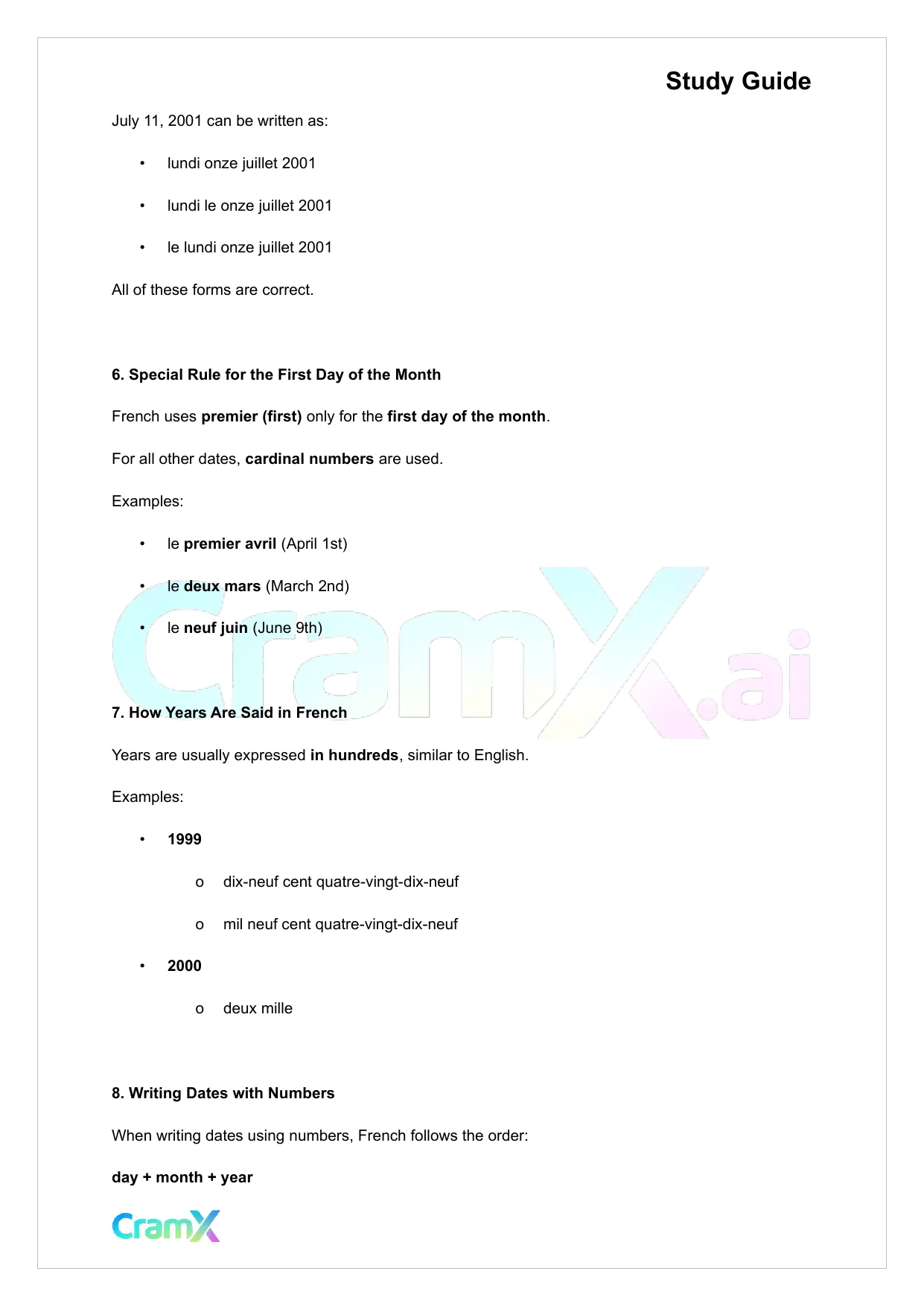 French I - Everyday Words and Phrases - Page 4 preview image