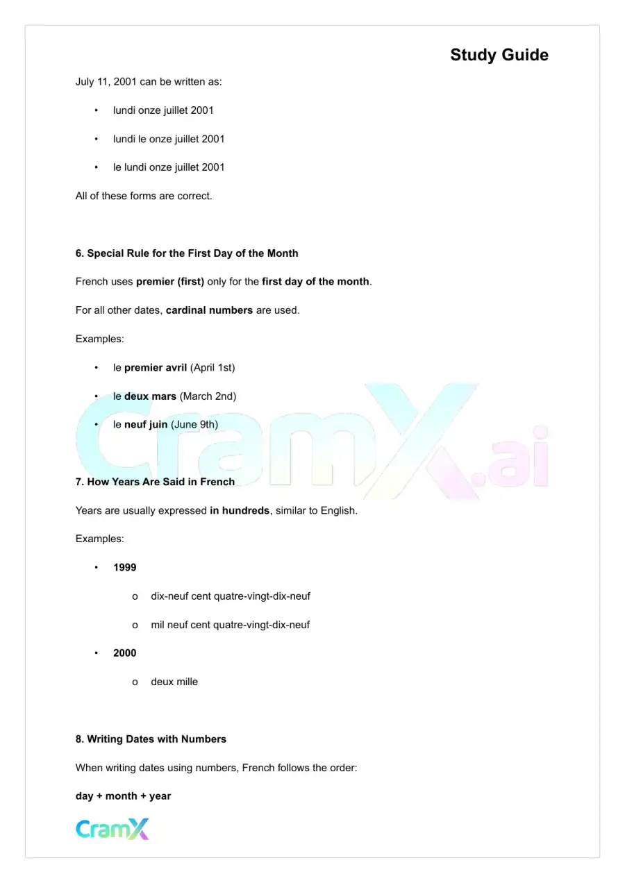 French I - Everyday Words and Phrases, page 4