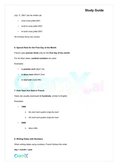 French I - Everyday Words and Phrases - Page 4 preview image