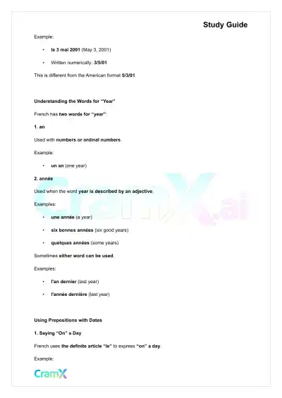 French I - Everyday Words and Phrases - Page 5 preview image