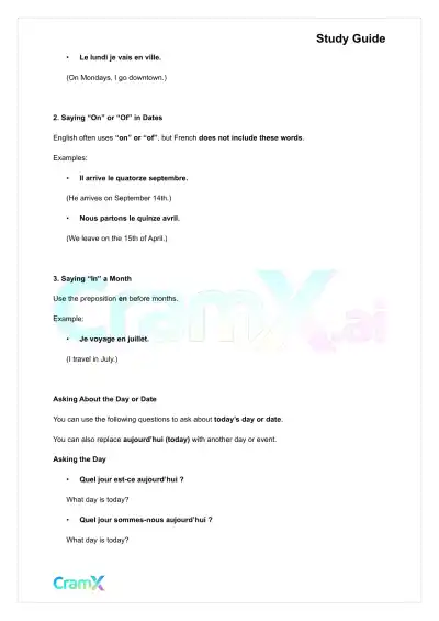 French I - Everyday Words and Phrases - Page 6 preview image