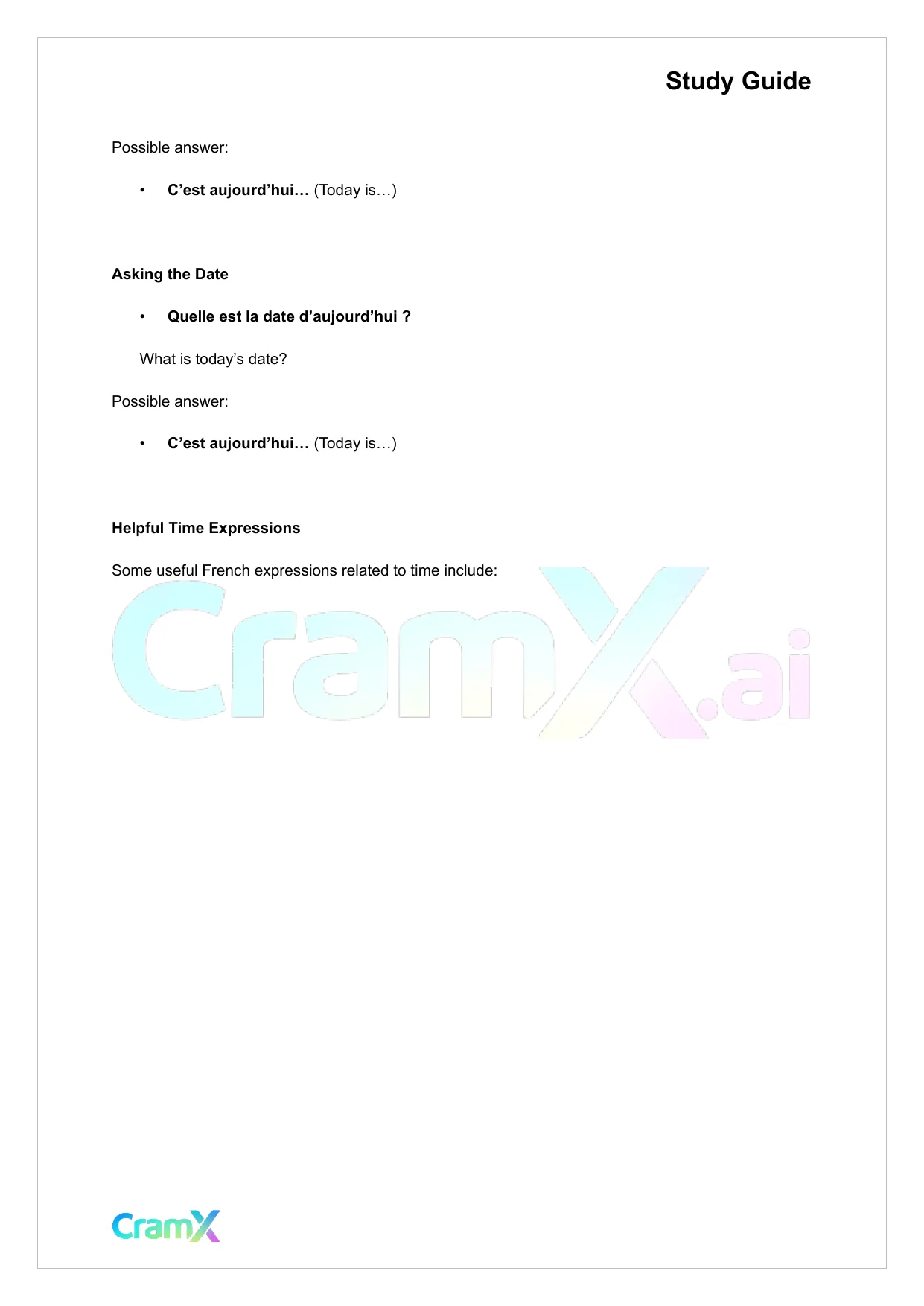 French I - Everyday Words and Phrases - Page 7 preview image