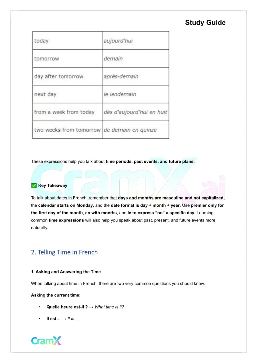 French I - Everyday Words and Phrases, page 9