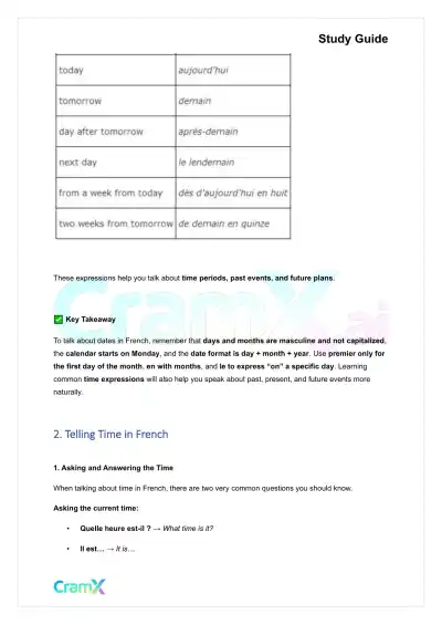 French I - Everyday Words and Phrases - Page 9 preview image