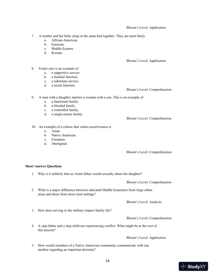 Exploring Child Welfare: A Practice Perspective, 7th Edition Test Bank, page 17
