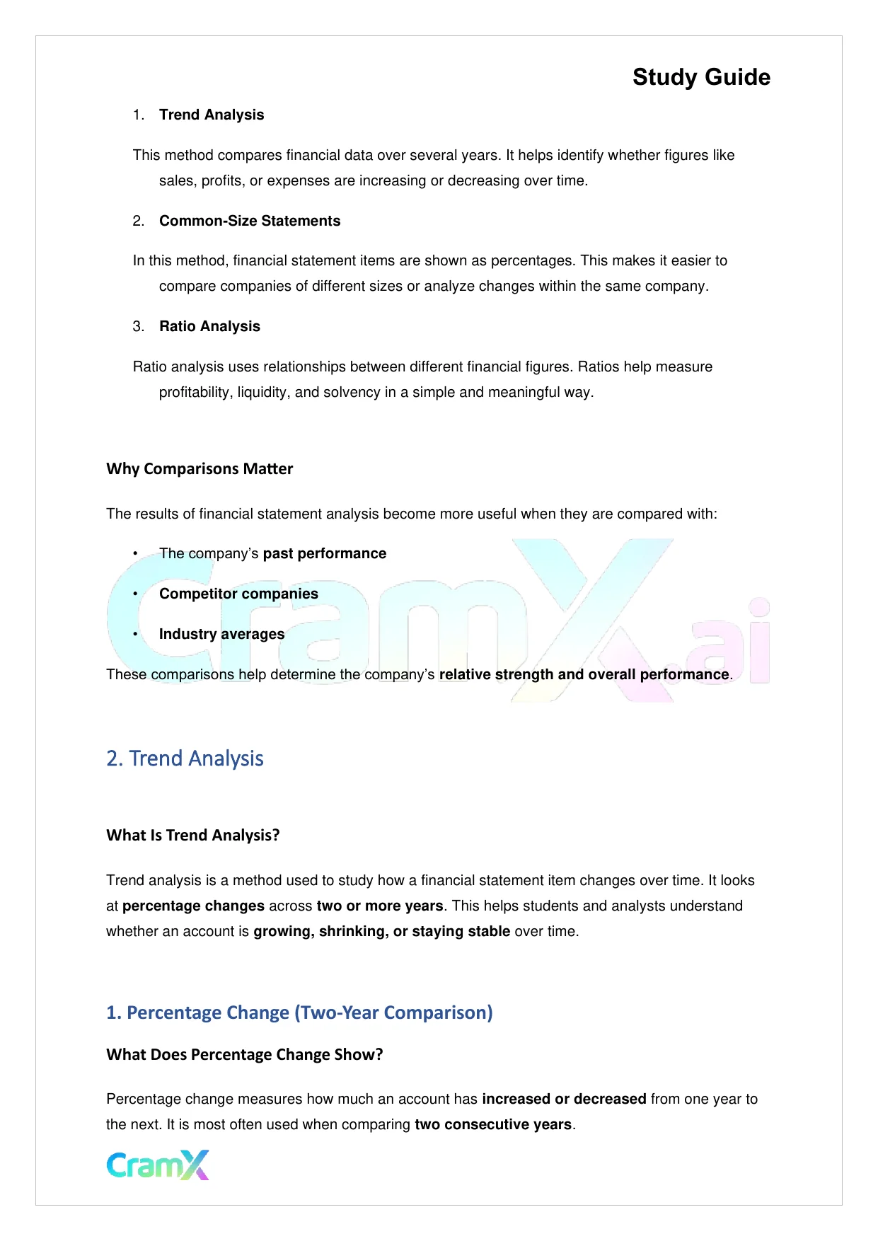 Accounting Principles II – Financial Statement Analysis - Page 2 preview image