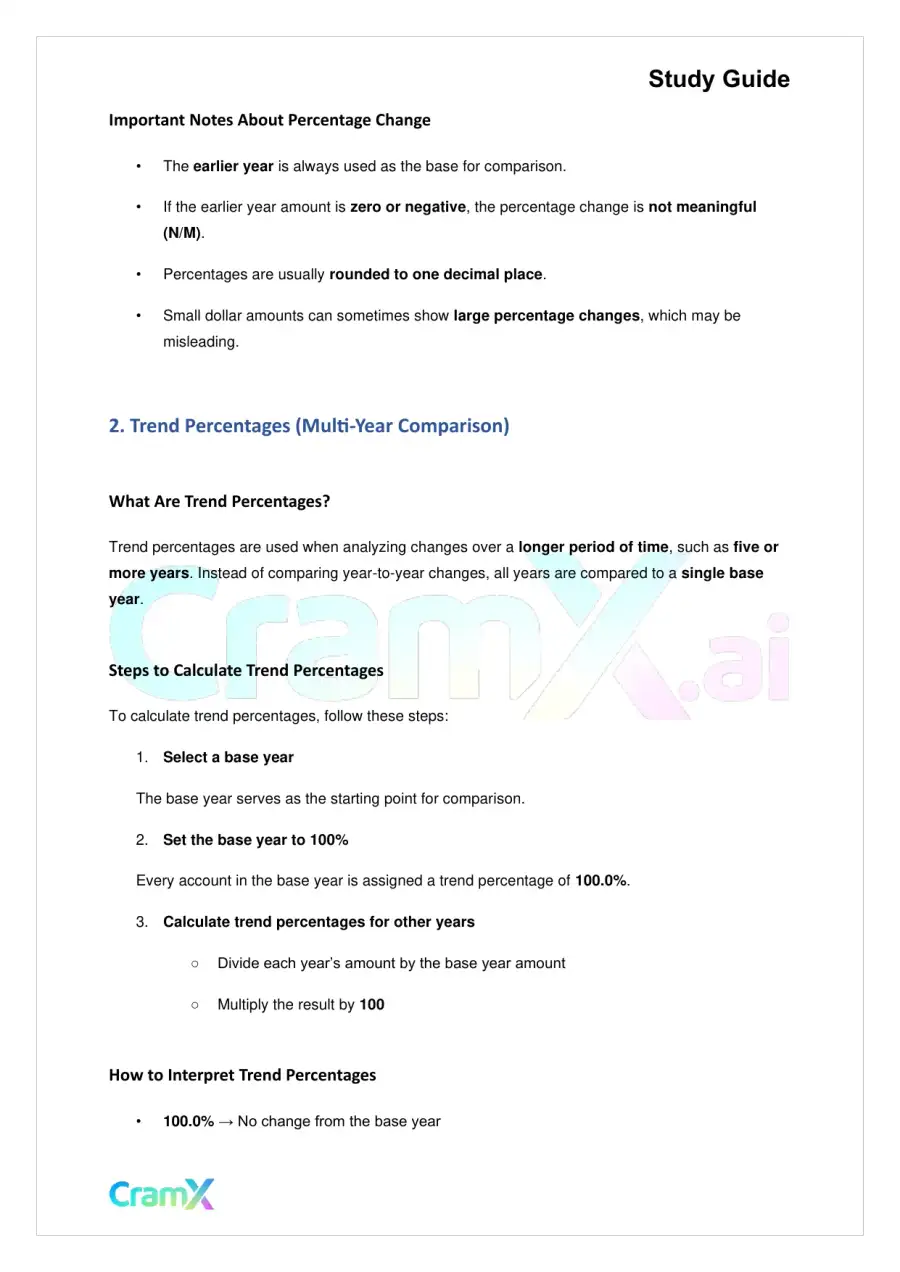 Accounting Principles II – Financial Statement Analysis, page 4