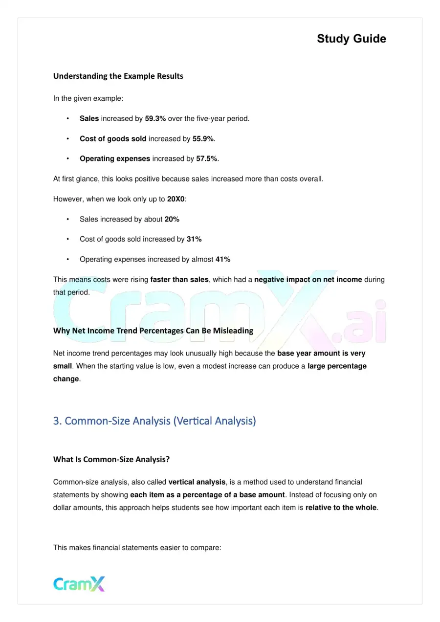 Accounting Principles II – Financial Statement Analysis, page 6