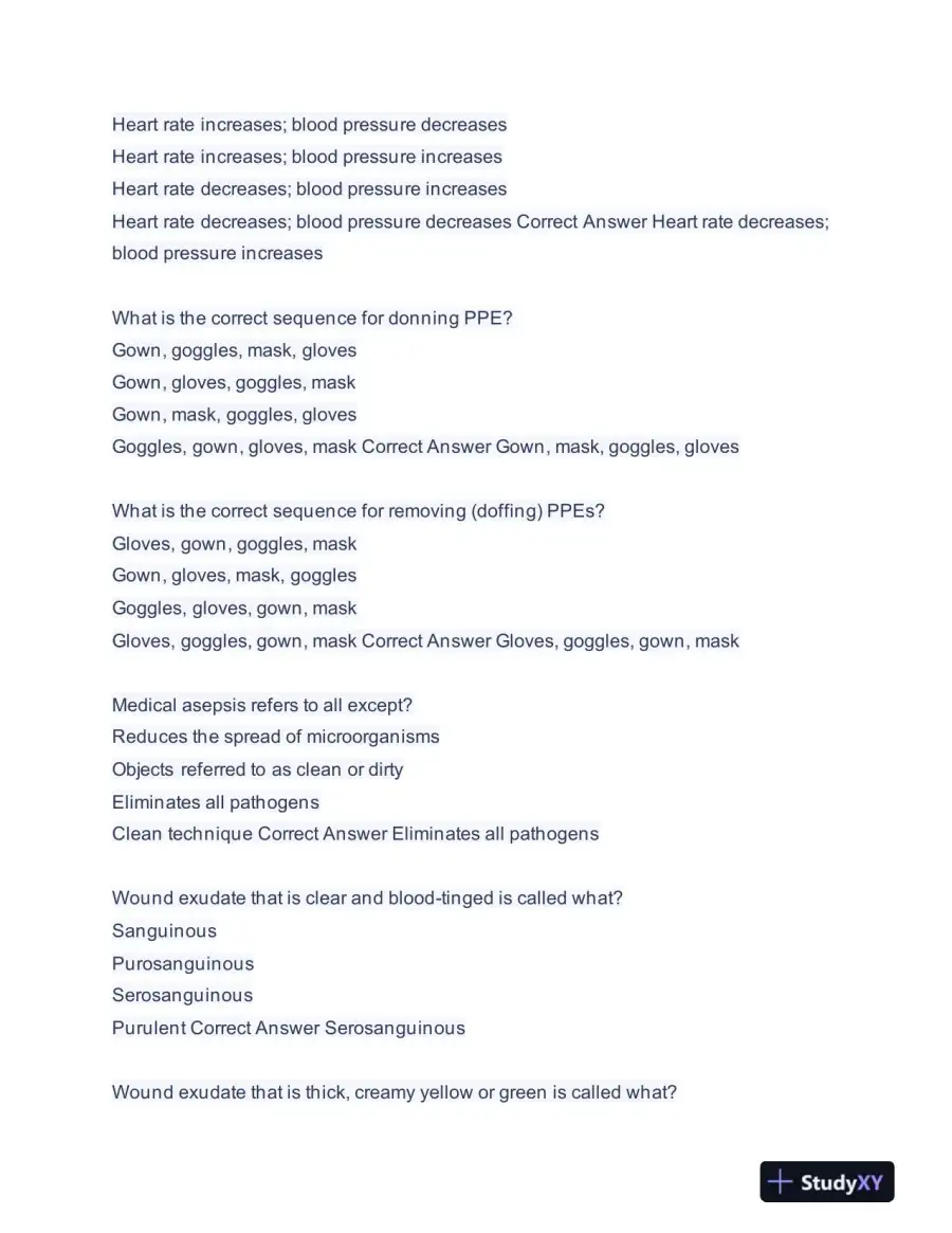2023-2024 NSG3100 Fundamental I Exam 2 With Answers (75 Solved Questions), page 3