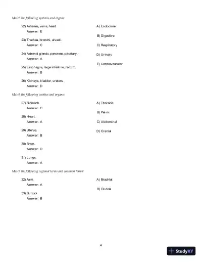 Test Bank for Human Anatomy and Physiology, 11th Edition - Page 5 preview image