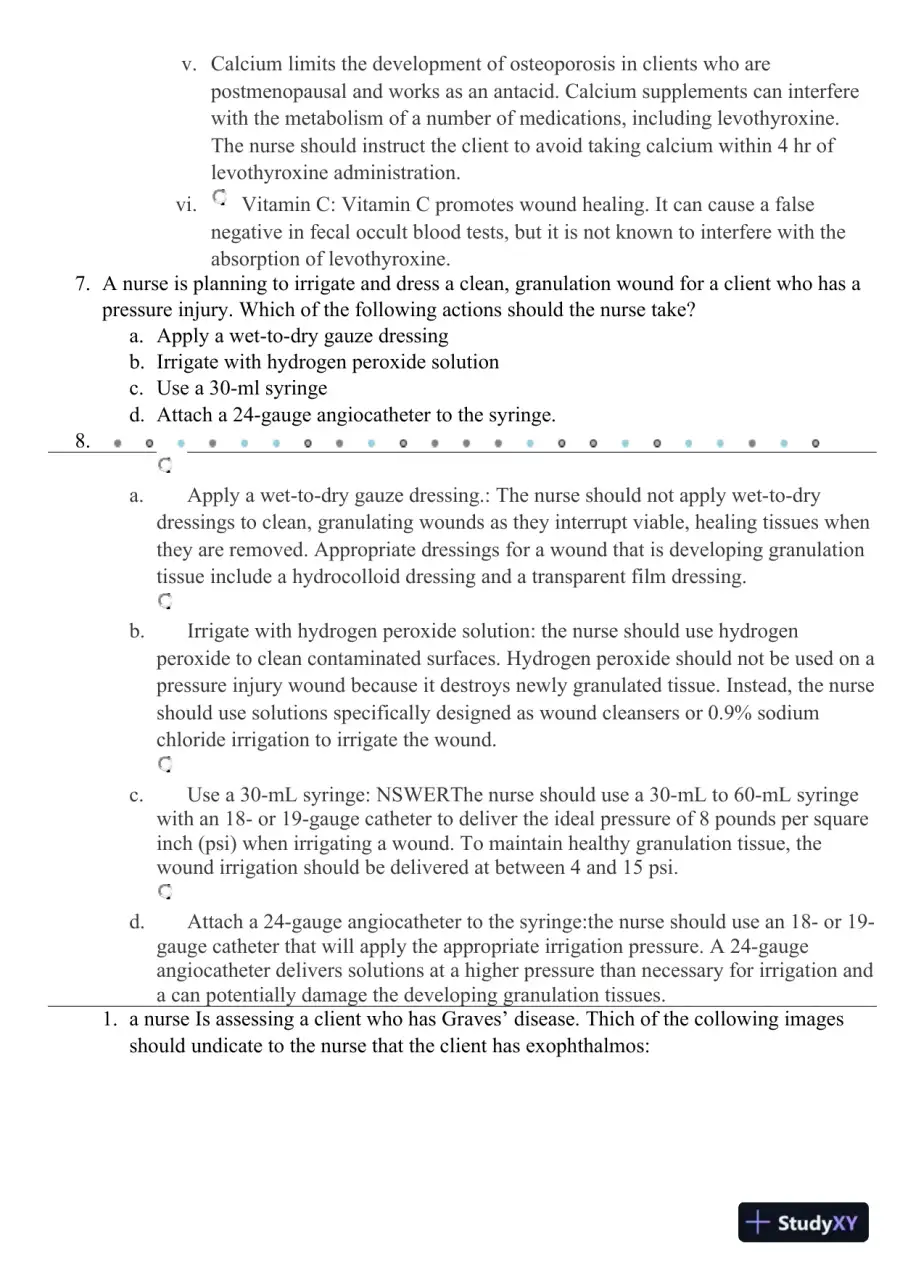 2021 HESI PN Medical surigical Proctored Exam Versions 3 With Answers (102 Solved Questions), page 6