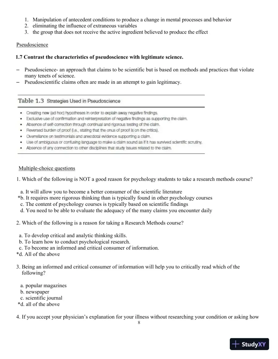 Solution Manual for Research Methods, Design, and Analysis, 13th Edition, page 11