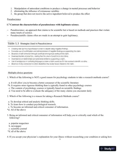 Solution Manual for Research Methods, Design, and Analysis, 13th Edition - Page 11 preview image
