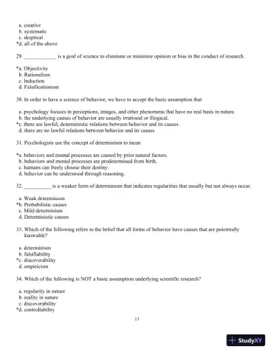 Solution Manual for Research Methods, Design, and Analysis, 13th Edition - Page 16 preview image