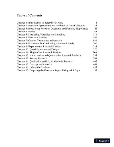 Solution Manual for Research Methods, Design, and Analysis, 13th Edition - Page 3 preview image
