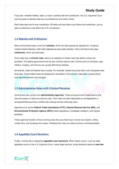 Criminal Justice - Criminal Law - Page 2 preview image