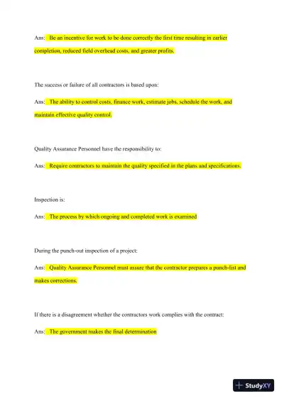 CQM-C Construction Practice Exam With Answers (40 Solved Questions) - Page 3 preview image