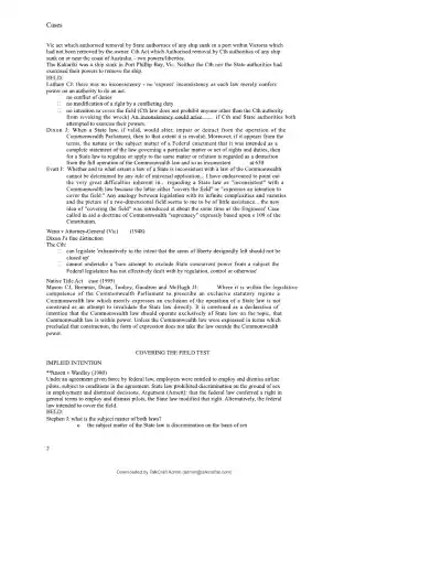 Inconsistencies in Cth and State Laws - Page 2 preview image