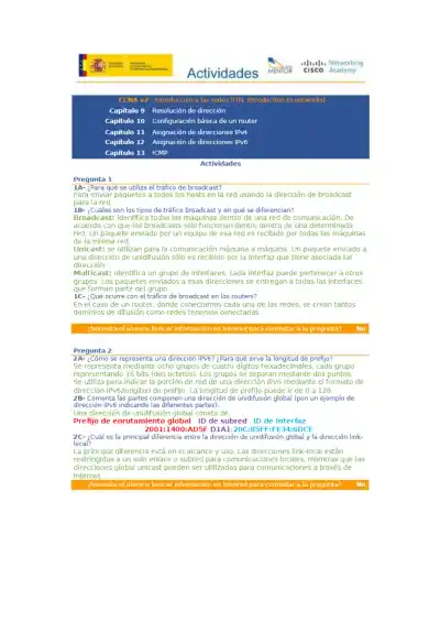 CCNA v7 Introduccion a las redes - Page 1 preview image