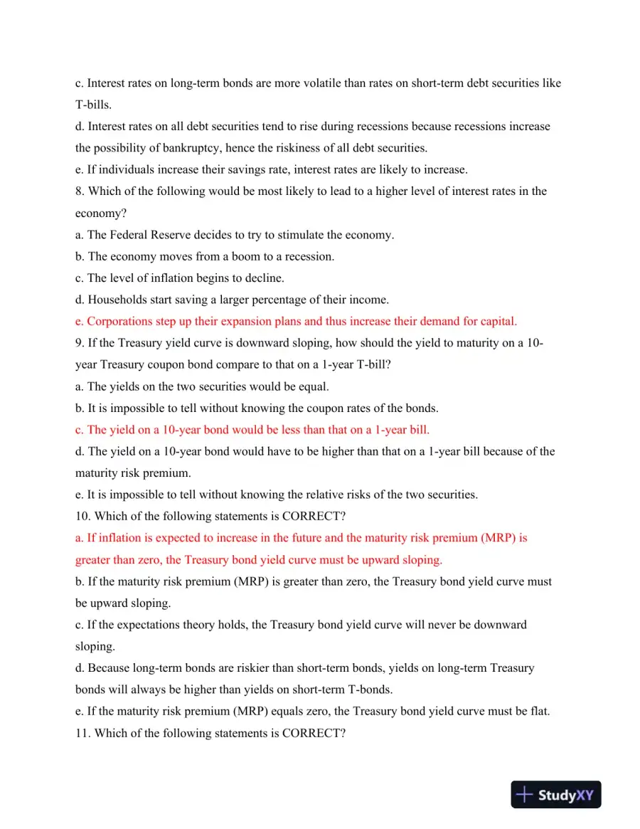 FINC510 Final Exam, page 4