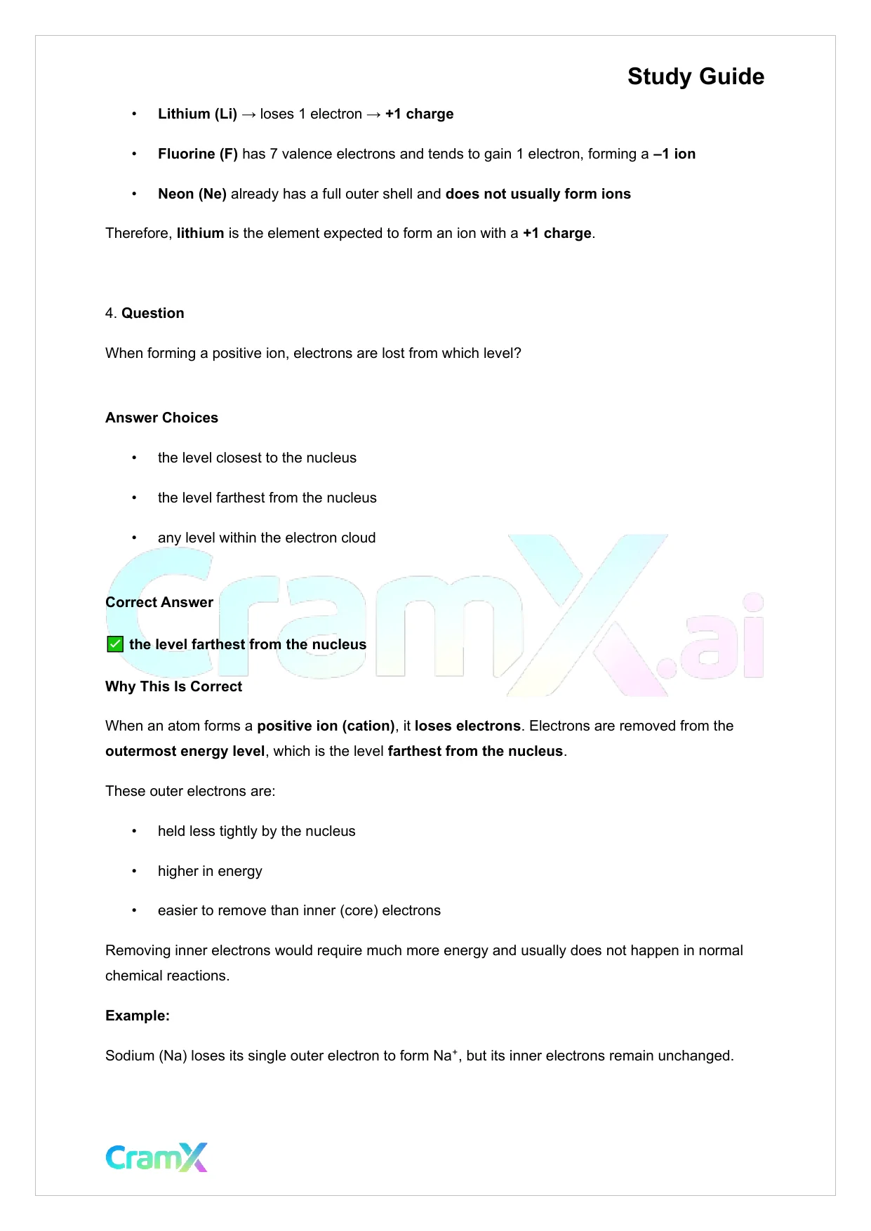 Chemistry - Electron Configurations - Page 3 preview image